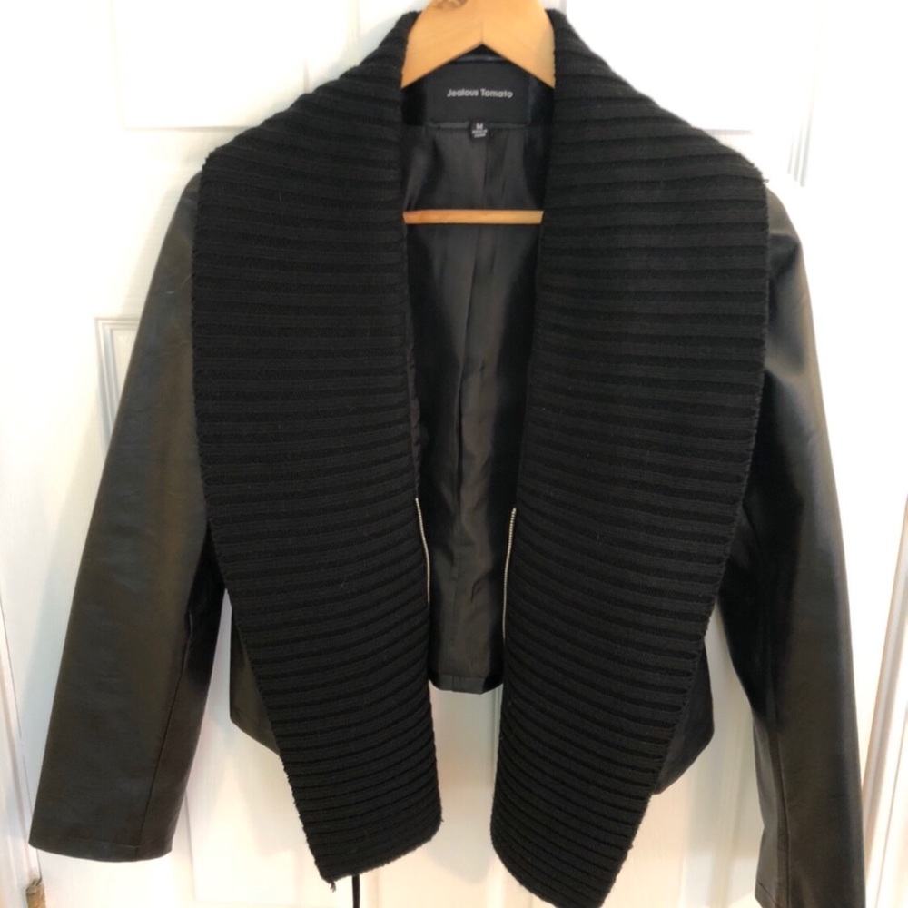 Jealous Tomato Vegan Leather Jacket, M - Worn Once